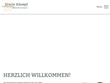 Tablet Screenshot of erwin-klumpf.de